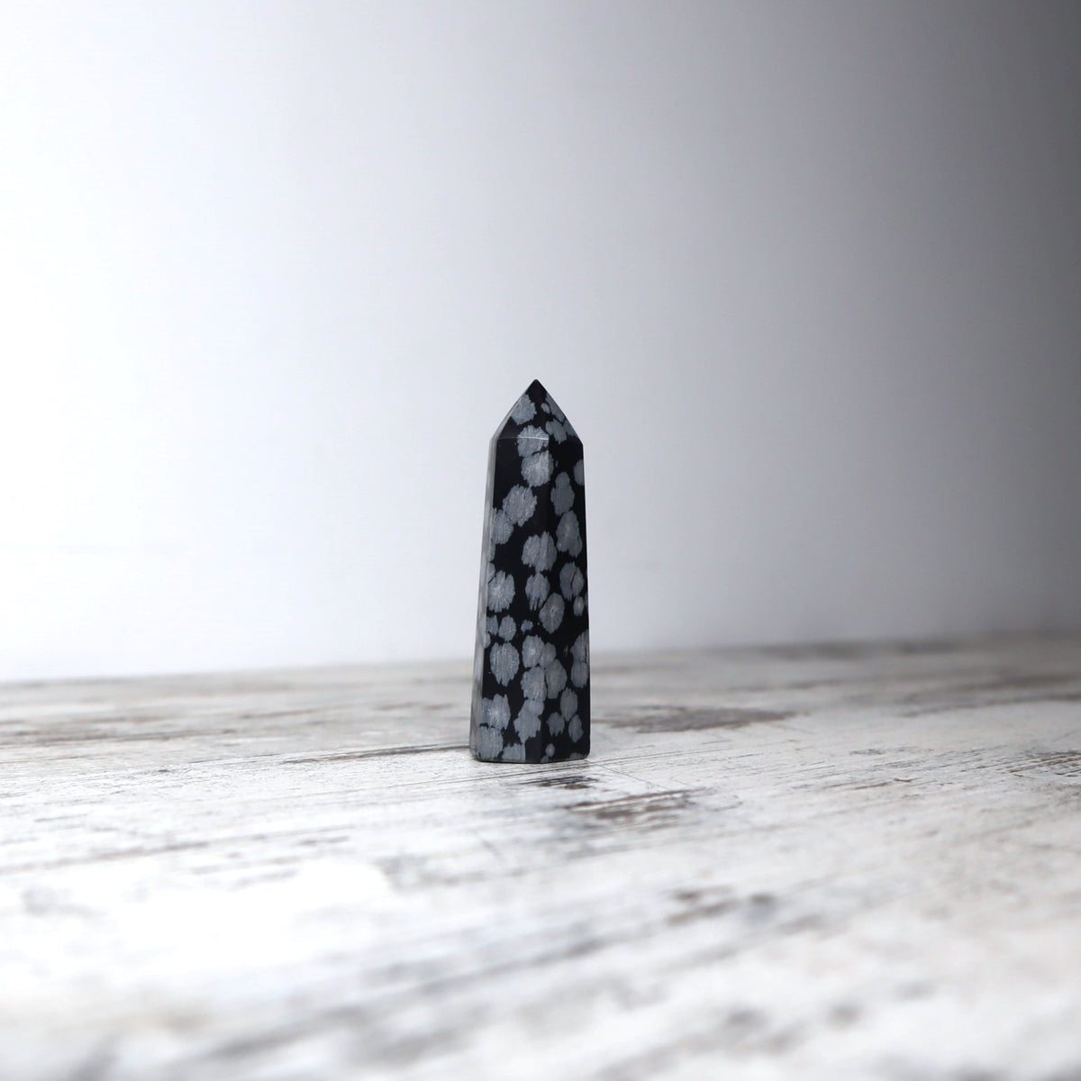 Snowflake Obsidian Point | Mini | Balance, Clarity &amp; Transformation