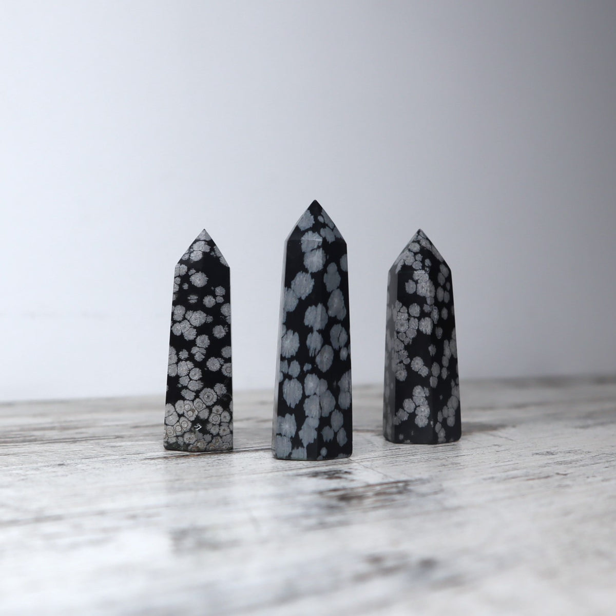 Snowflake Obsidian Point | Mini | Balance, Clarity &amp; Transformation