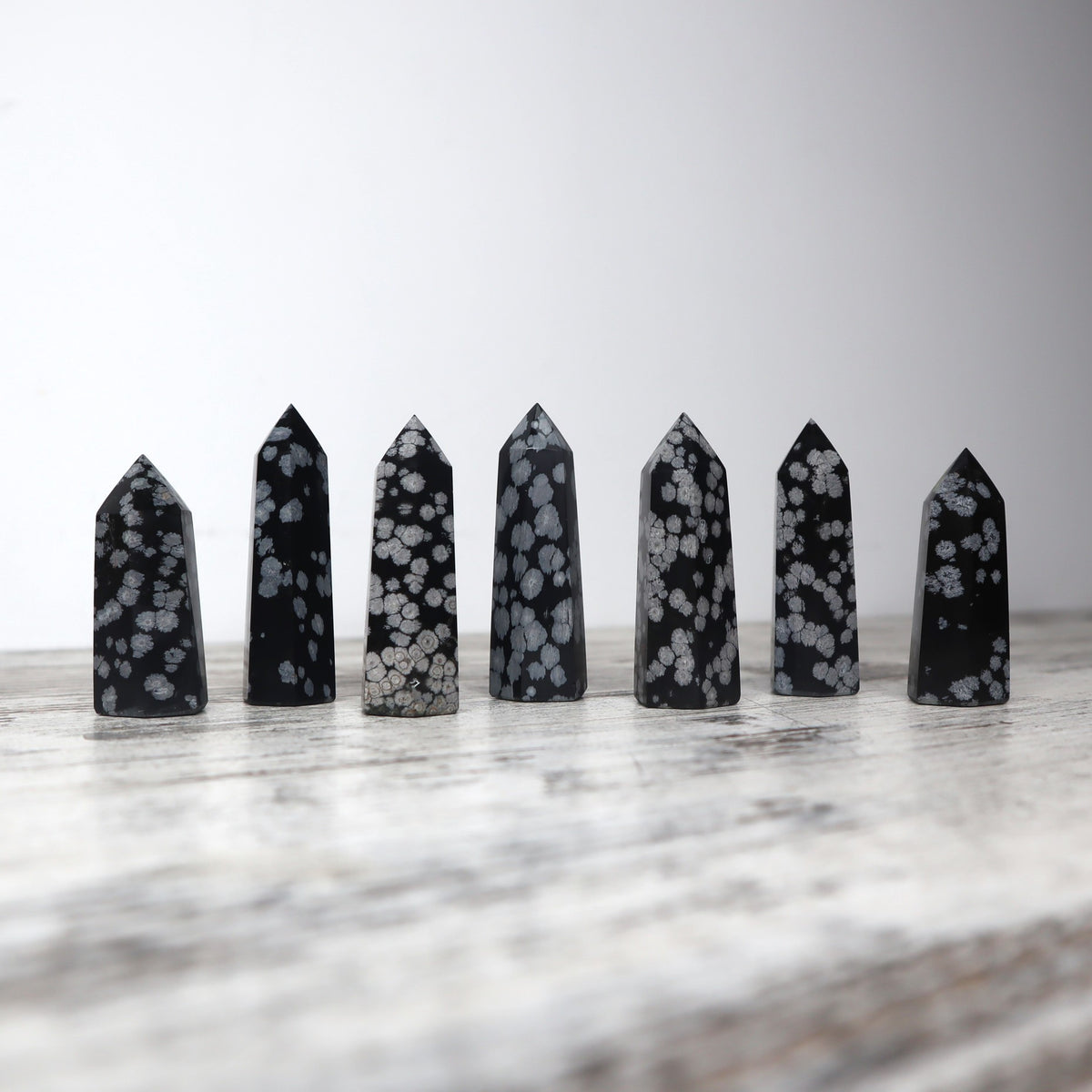 Snowflake Obsidian Point | Mini | Balance, Clarity &amp; Transformation