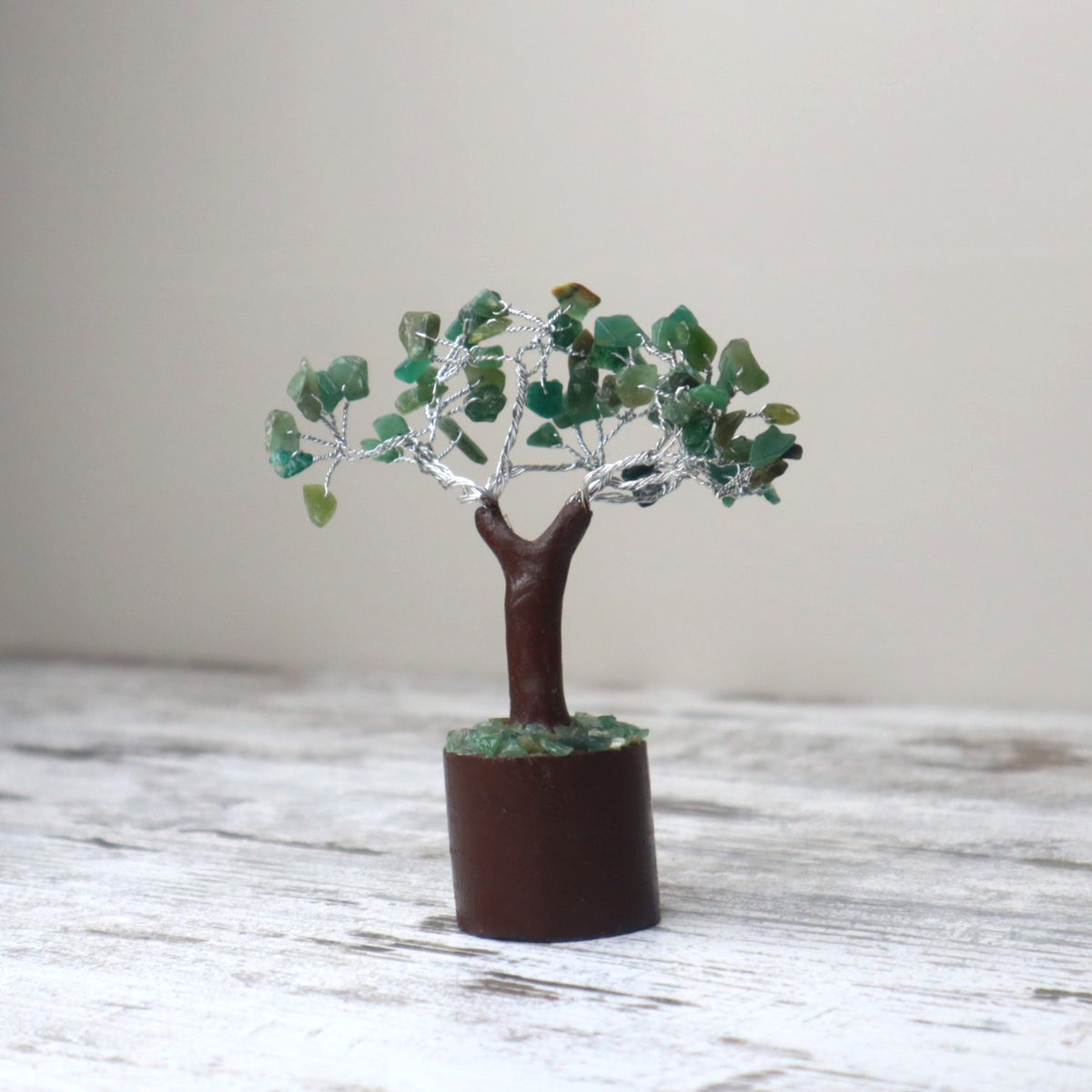 Green Aventurine Mini Crystal Tree | Luck, Opportunity &amp; Abundance