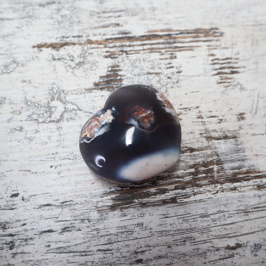 Orca Agate Hearts | Calm, Emotional Healing & Inner Peace