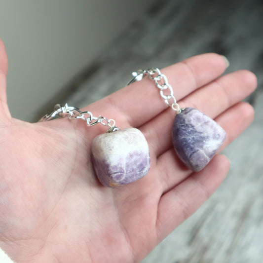 Lepidolite Keychain | Calm, Balance & Emotional Wellbeing