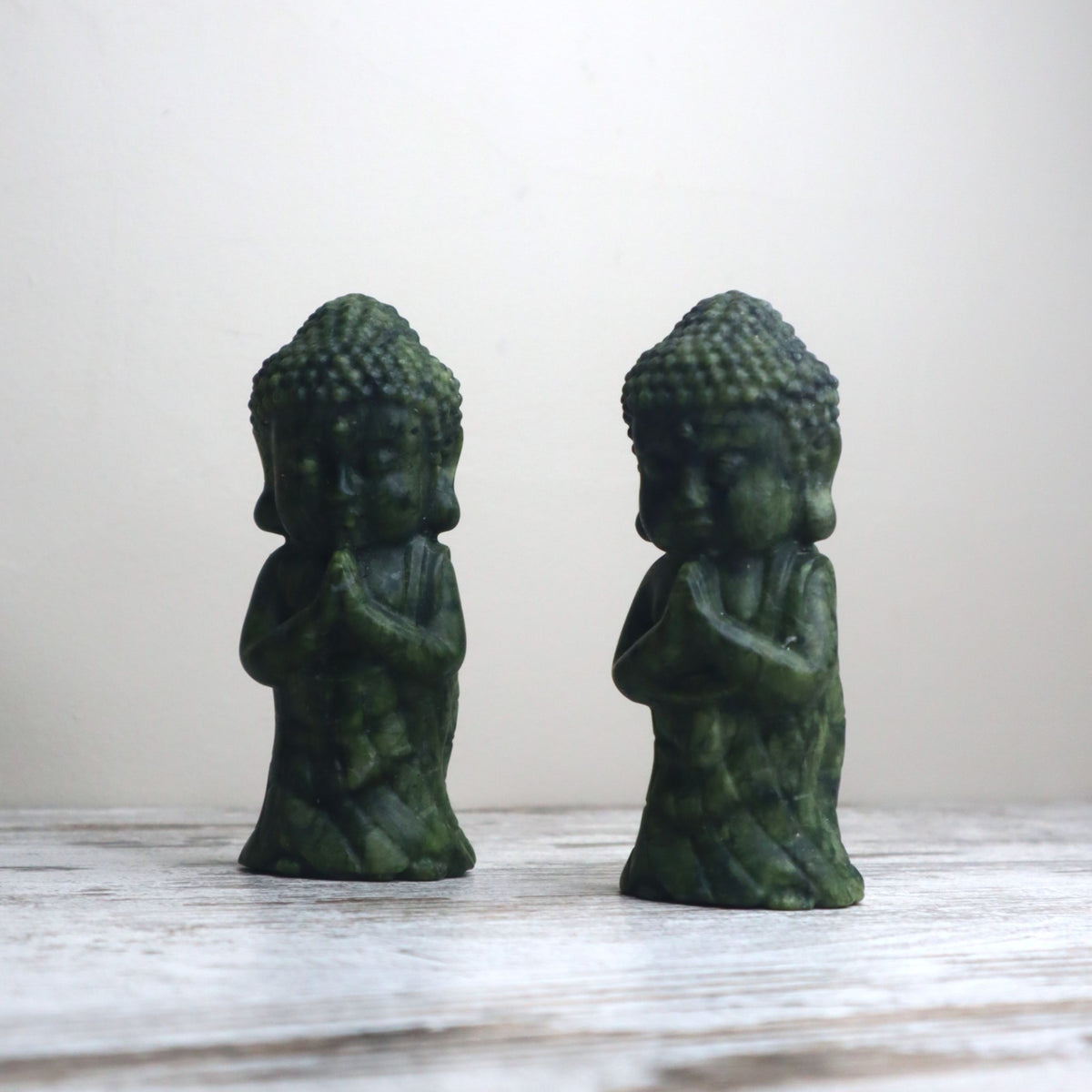 Xiuyan Jade (Serpentine) Buddha Carving | Peace, Wisdom &amp; Harmony