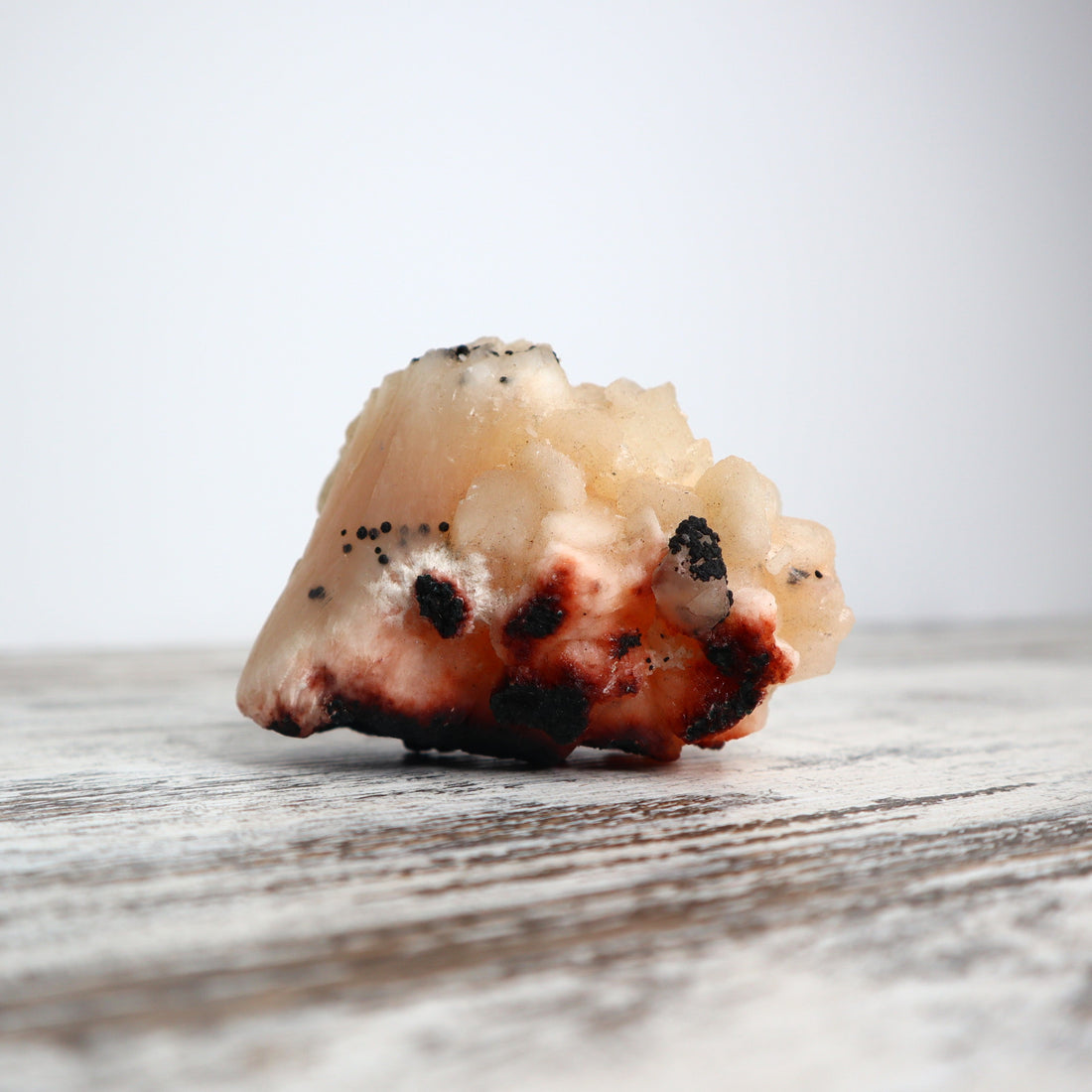 Stilbite on Chalcedony Cluster | Calm, Grounding &amp; Emotional Renewal