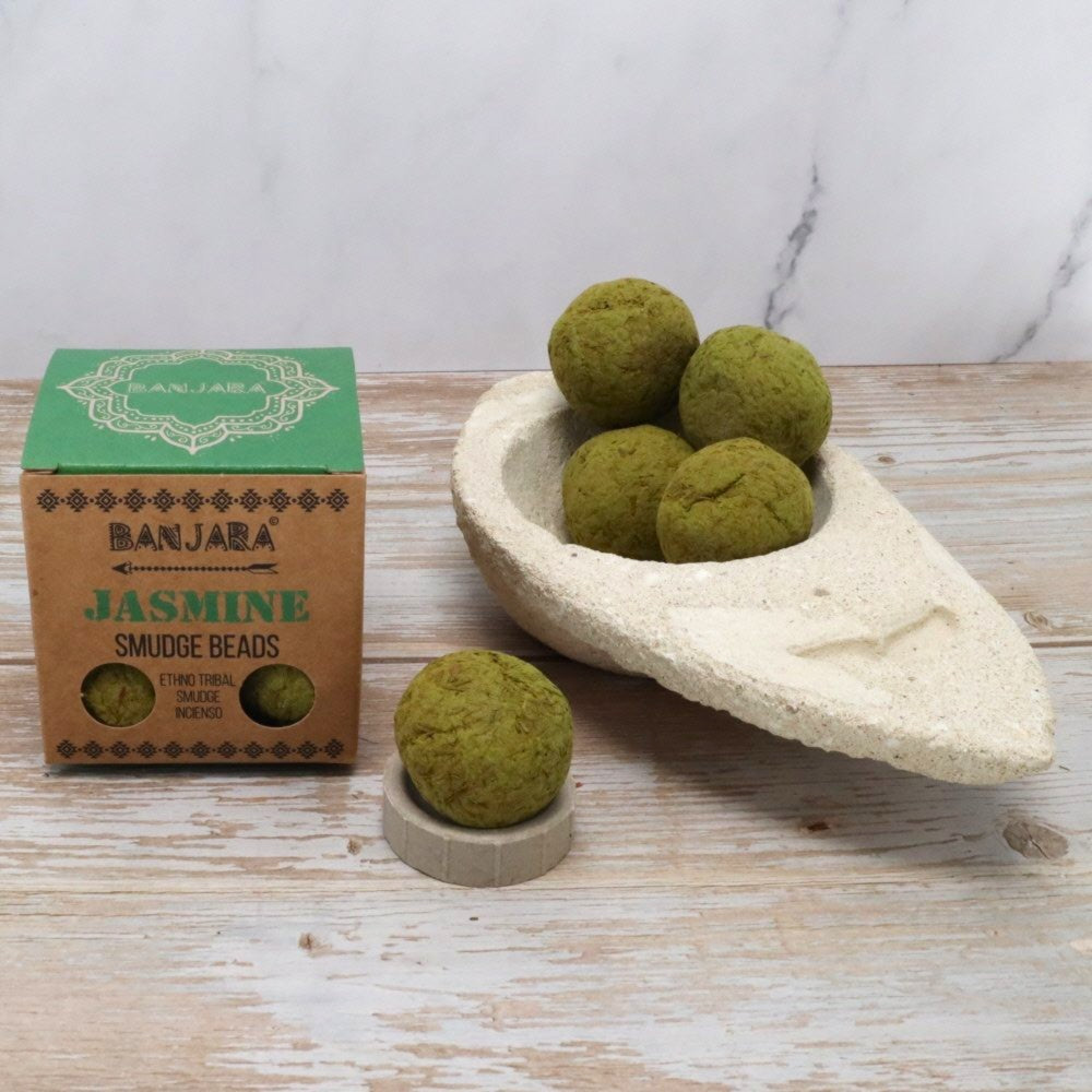 Banjara Jasmine Smudge Beads | Calm, Love &amp; Emotional Renewal