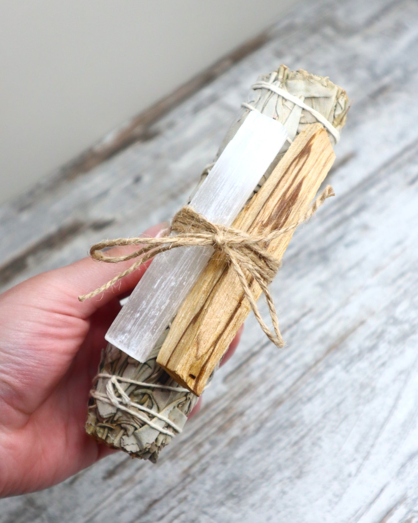 Cleansing Ritual Bundle | Sage, Palo Santo & Selenite