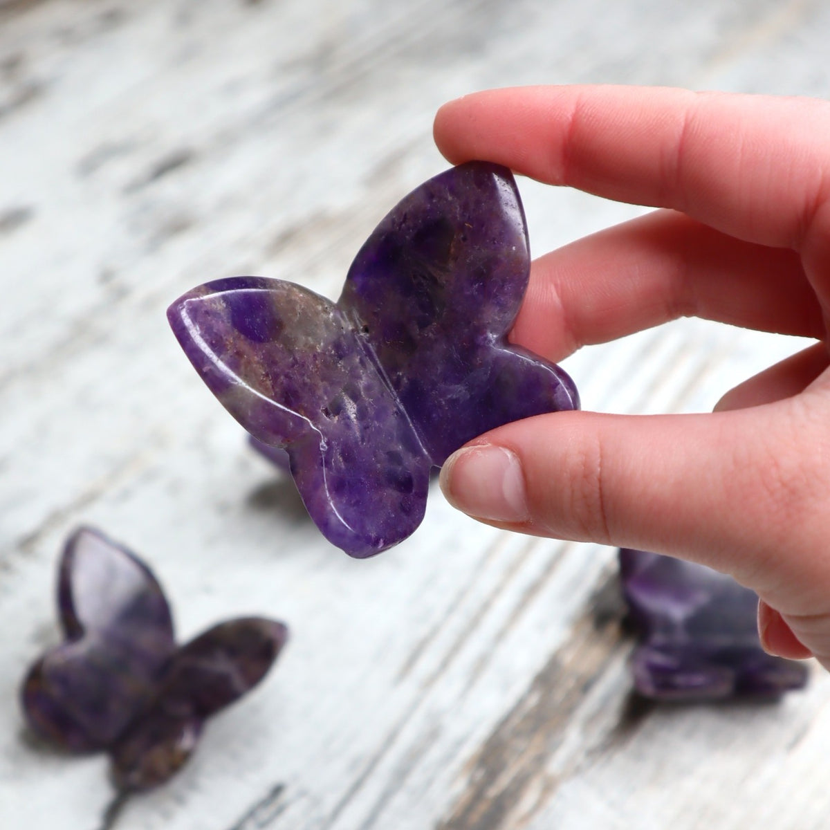 Amethyst 3D Butterfly | Intuitively Chosen | Intuition, Peace &amp; Spiritual Wisdom