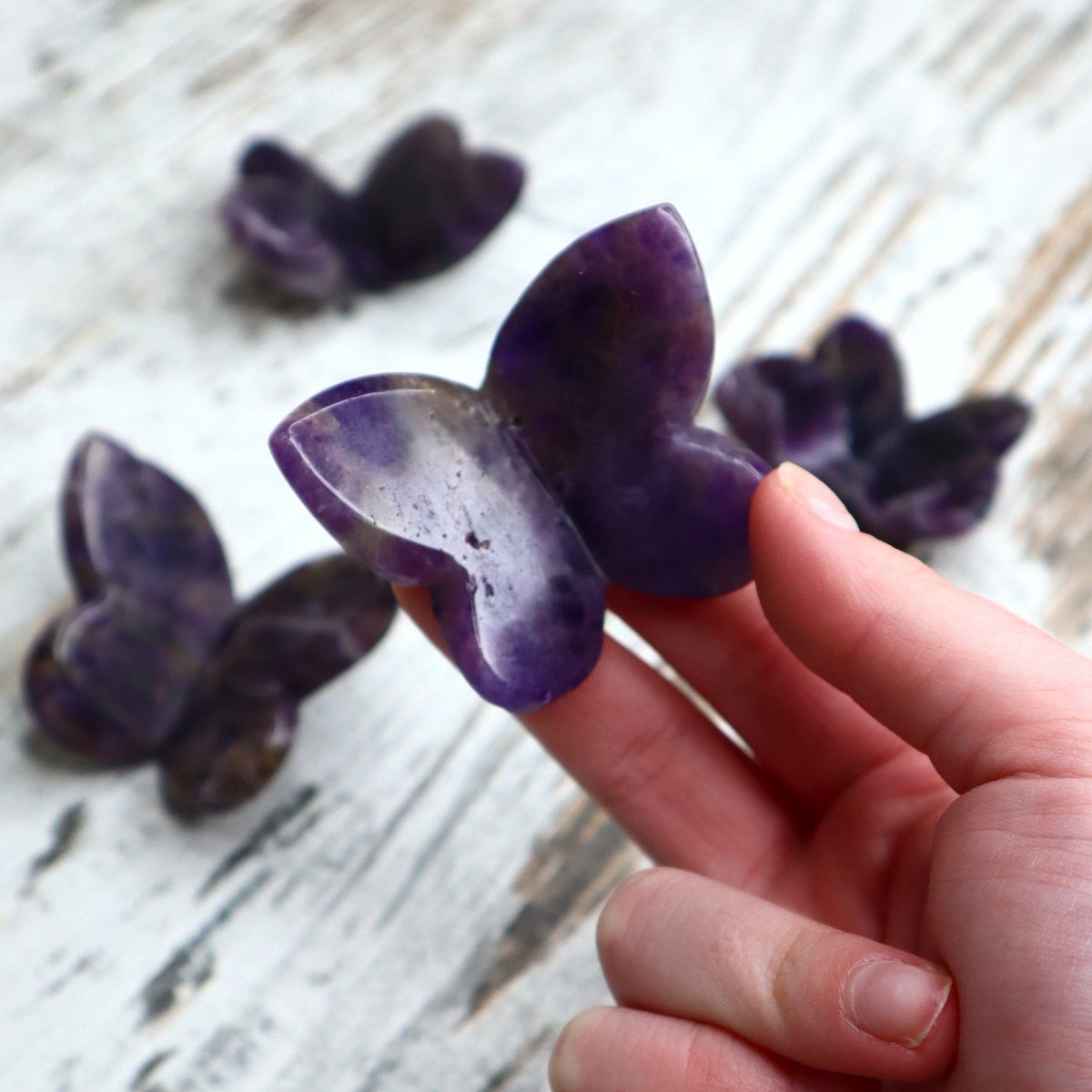 Amethyst 3D Butterfly | Intuitively Chosen | Intuition, Peace &amp; Spiritual Wisdom