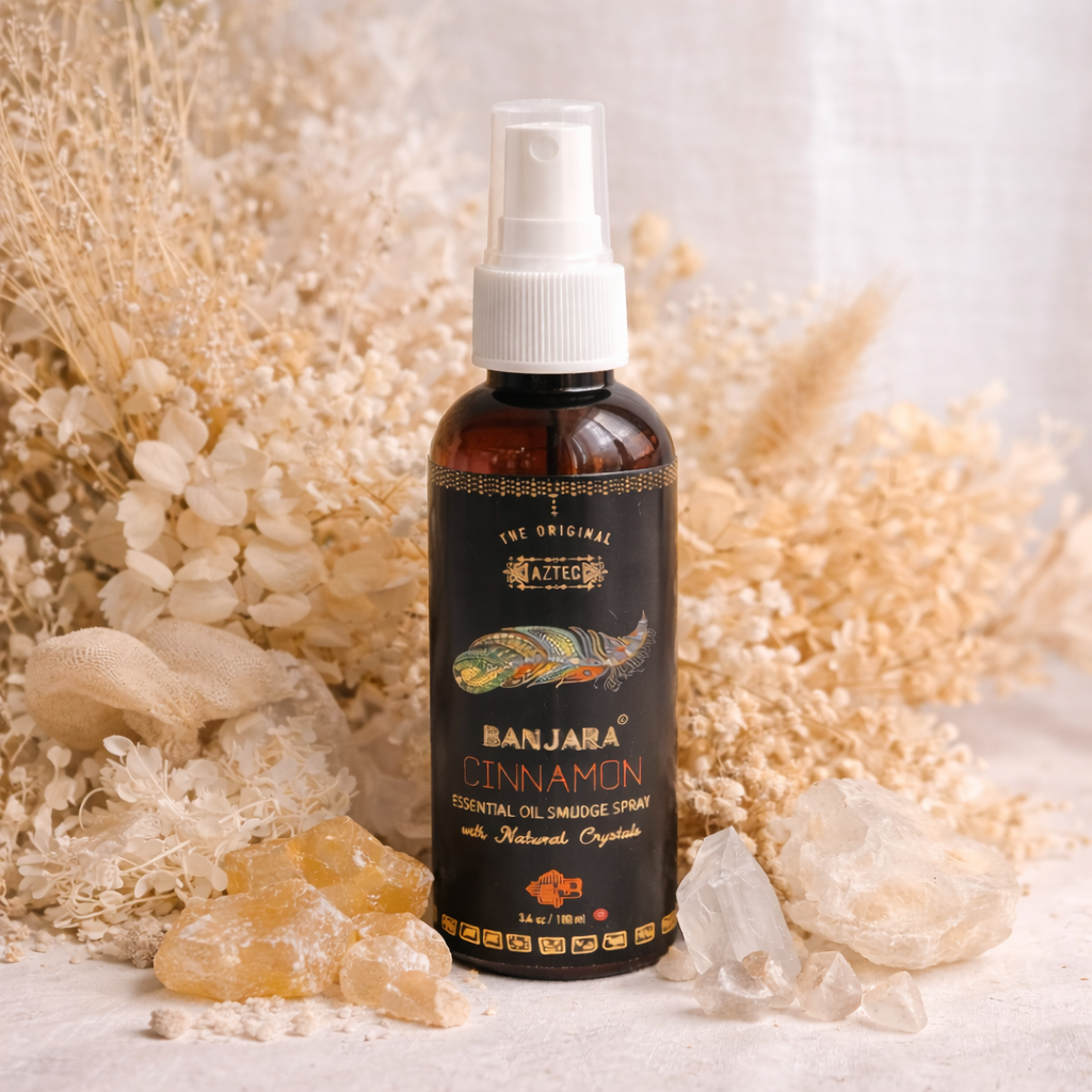 Banjara Cinnamon Smudge Spray 100ml | Protection, Warmth &amp; Energetic Activation