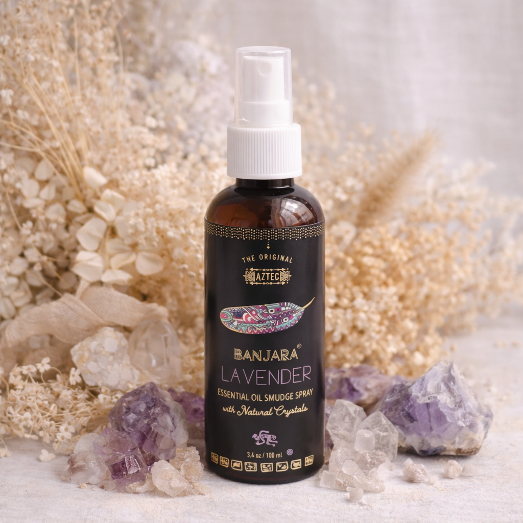 Banjara Lavender Smudge Spray 100ml | Calm, Cleansing &amp; Peaceful Energy