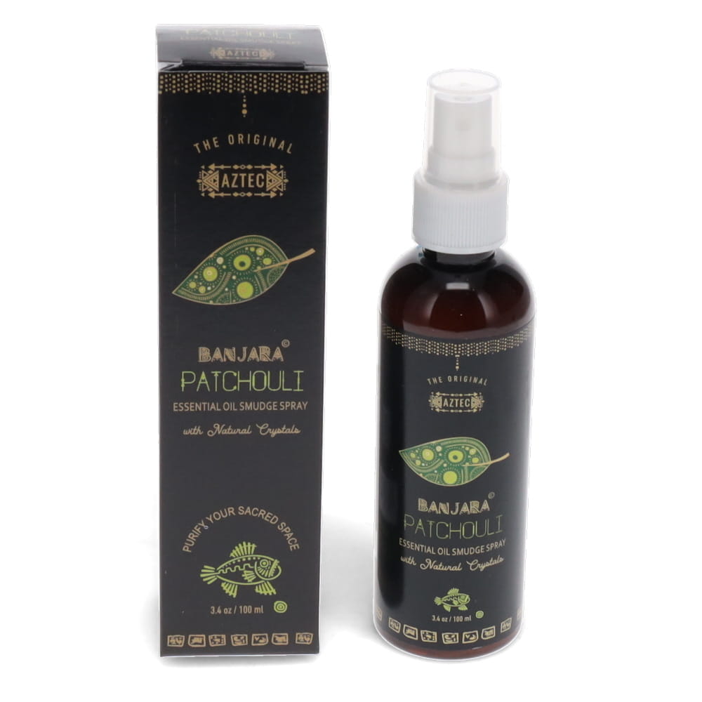Banjara Patchouli Smudge Spray 100ml | Grounding, Abundance &amp; Spiritual Balance