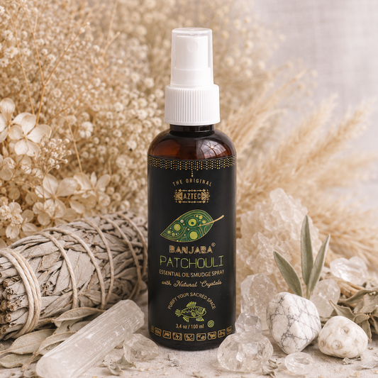 Banjara Patchouli Smudge Spray 100ml | Grounding, Abundance & Spiritual Balance