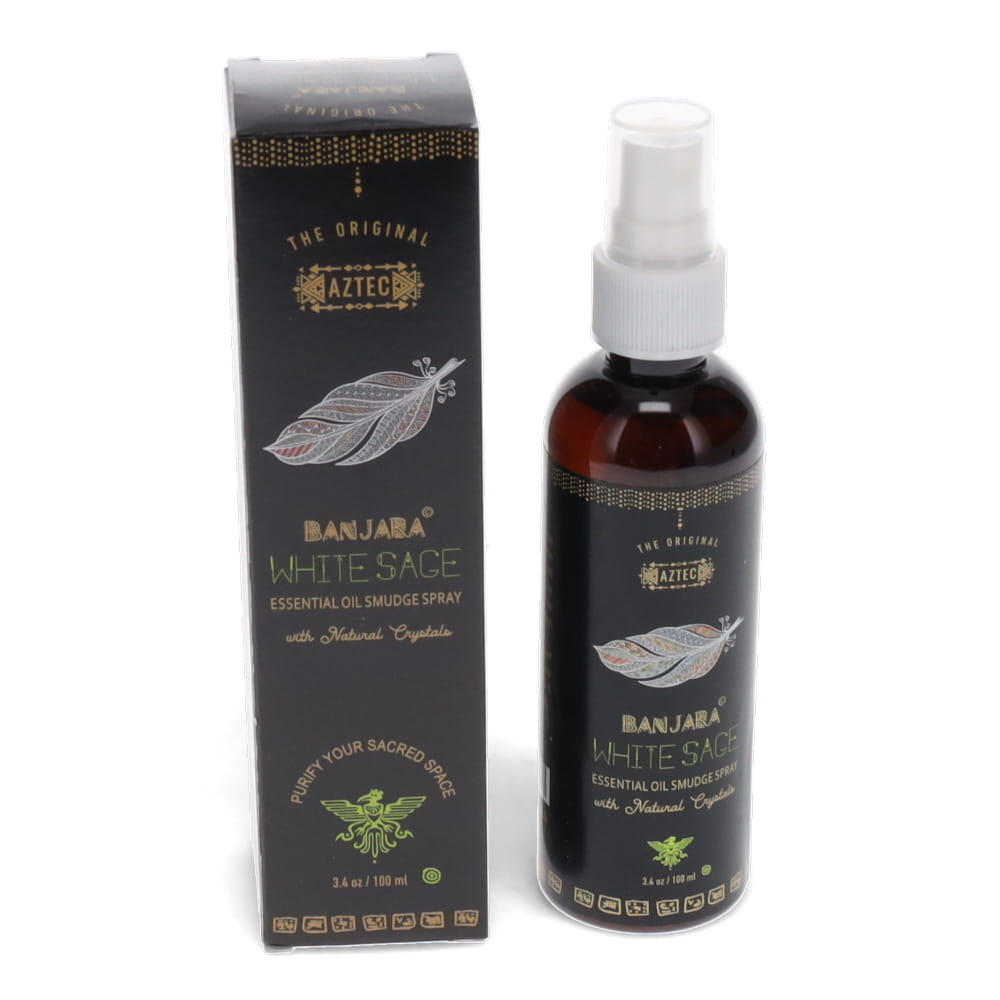 Banjara White Sage Smudge Spray 100ml | Cleansing, Protection & Spiritual Purification