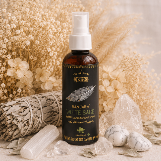 Banjara White Sage Smudge Spray 100ml | Cleansing, Protection & Spiritual Purification