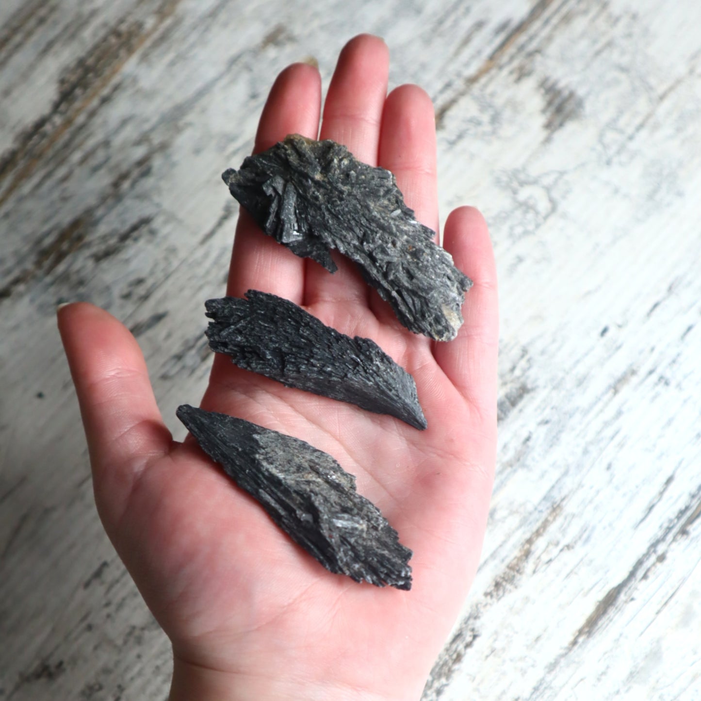 Black Kyanite Mini Cluster | Protection, Grounding & Energy Alignment