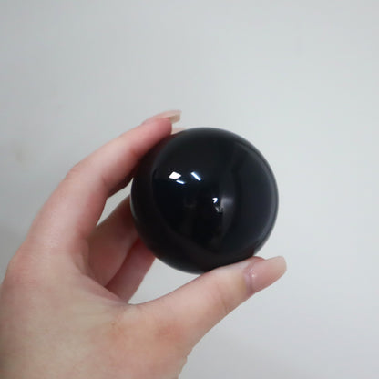 Black Obsidian Sphere | Protection, Grounding & Energy Shielding