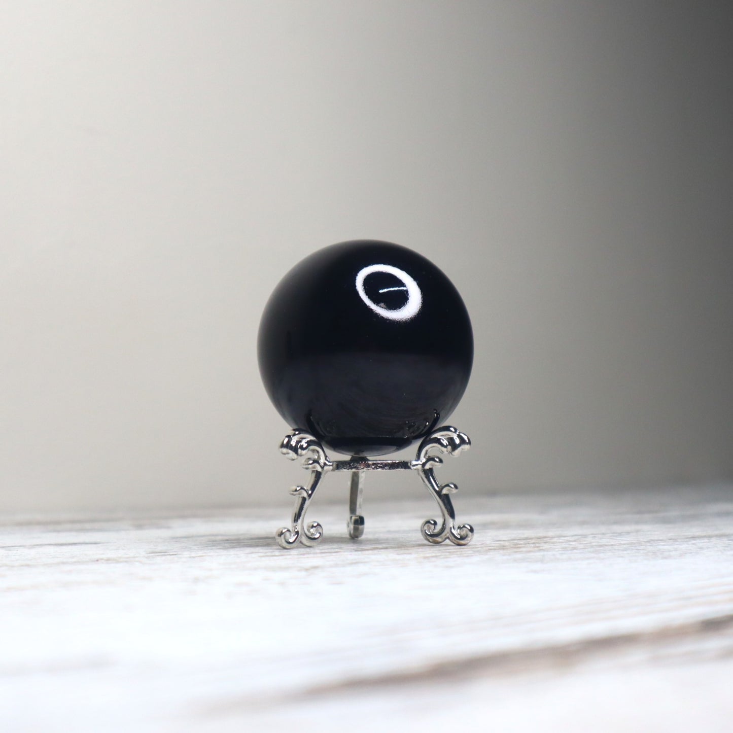 Black Obsidian Sphere | Protection, Grounding & Energy Shielding
