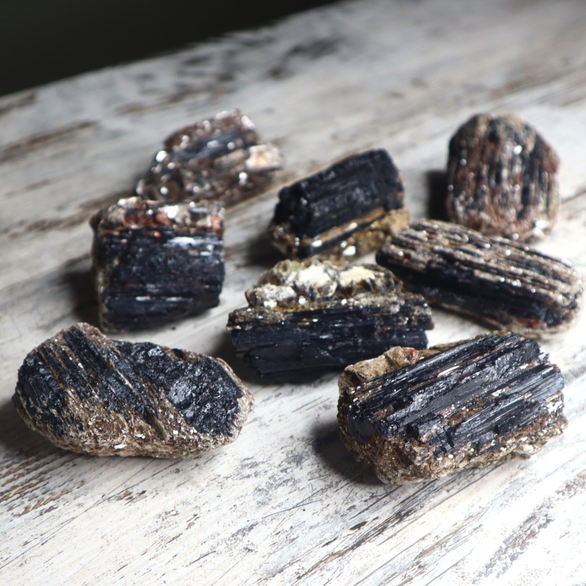 Black Tourmaline with Mica Raw Cluster | Protection, Grounding &amp; Reflective Awareness