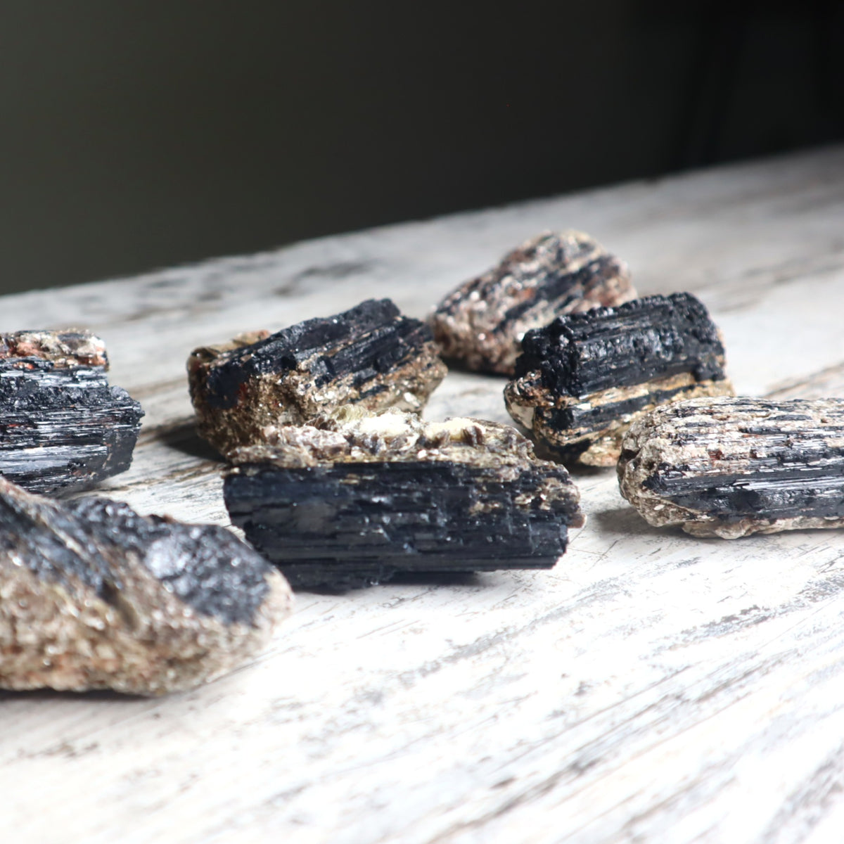 Black Tourmaline with Mica Raw Cluster | Protection, Grounding &amp; Reflective Awareness