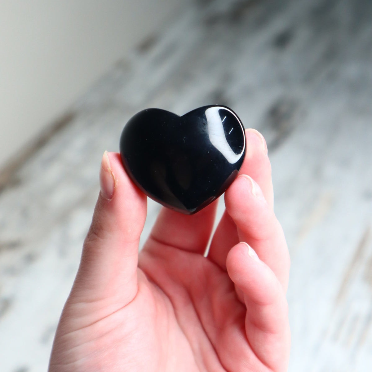 Black Obsidian Mini Heart | Protection, Grounding &amp; Strength