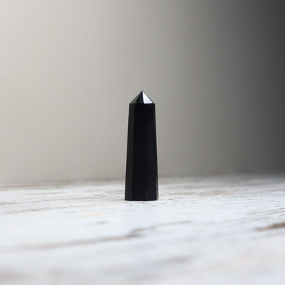 Black Tourmaline Mini Tower | Protection, Grounding &amp; Strength