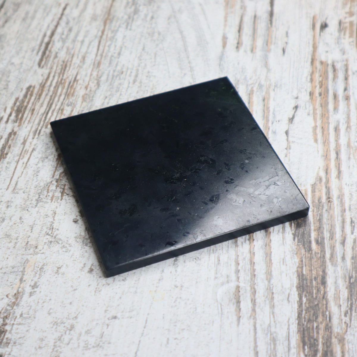 Black Tourmaline Charging Plate | Protection, Grounding &amp; Energy Cleansing
