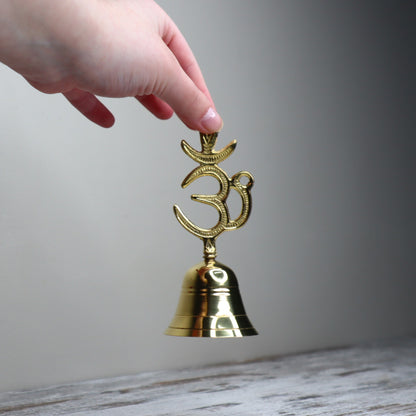 Brass Om Altar Bell | Sacred Sound &amp; Spiritual Connection
