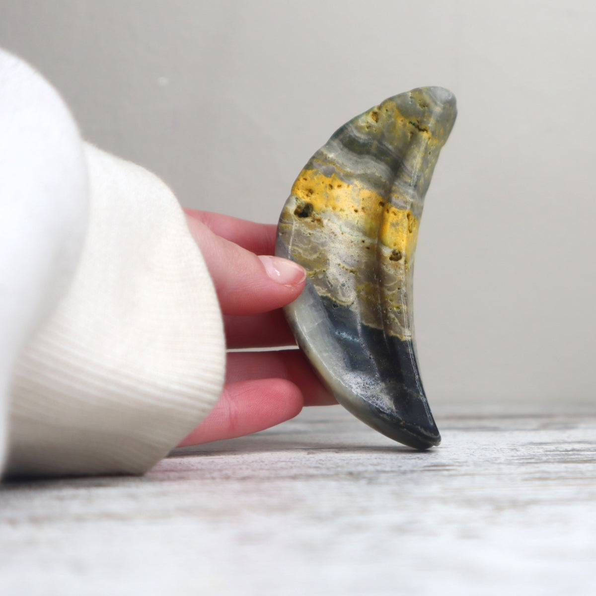 Bumblebee Jasper Mini Moon Bowl | Optimism, Courage &amp; Inspired Action