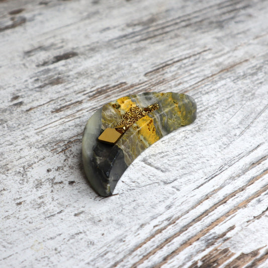 Bumblebee Jasper Mini Moon Bowl | Optimism, Courage & Inspired Action