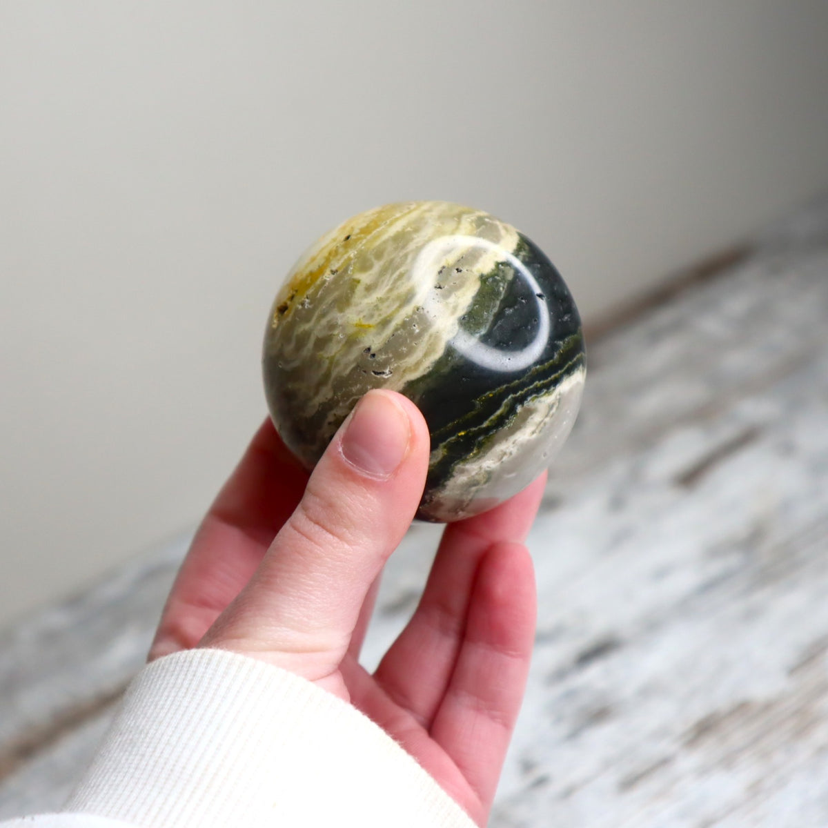 Bumblebee Jasper Sphere | Joyful Transformation, Confidence &amp; Vitality