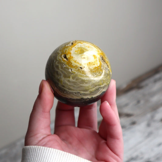 Bumblebee Jasper Sphere | Joyful Transformation, Confidence & Vitality