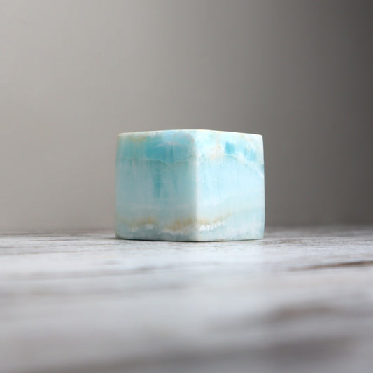 Caribbean Calcite Cube | Ocean Dreams + Inner Peace