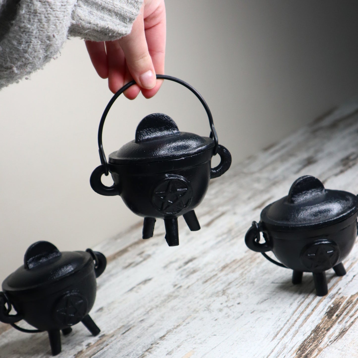 Cast Iron Pentagram Cauldron | Protection, Ritual & Sacred Intention