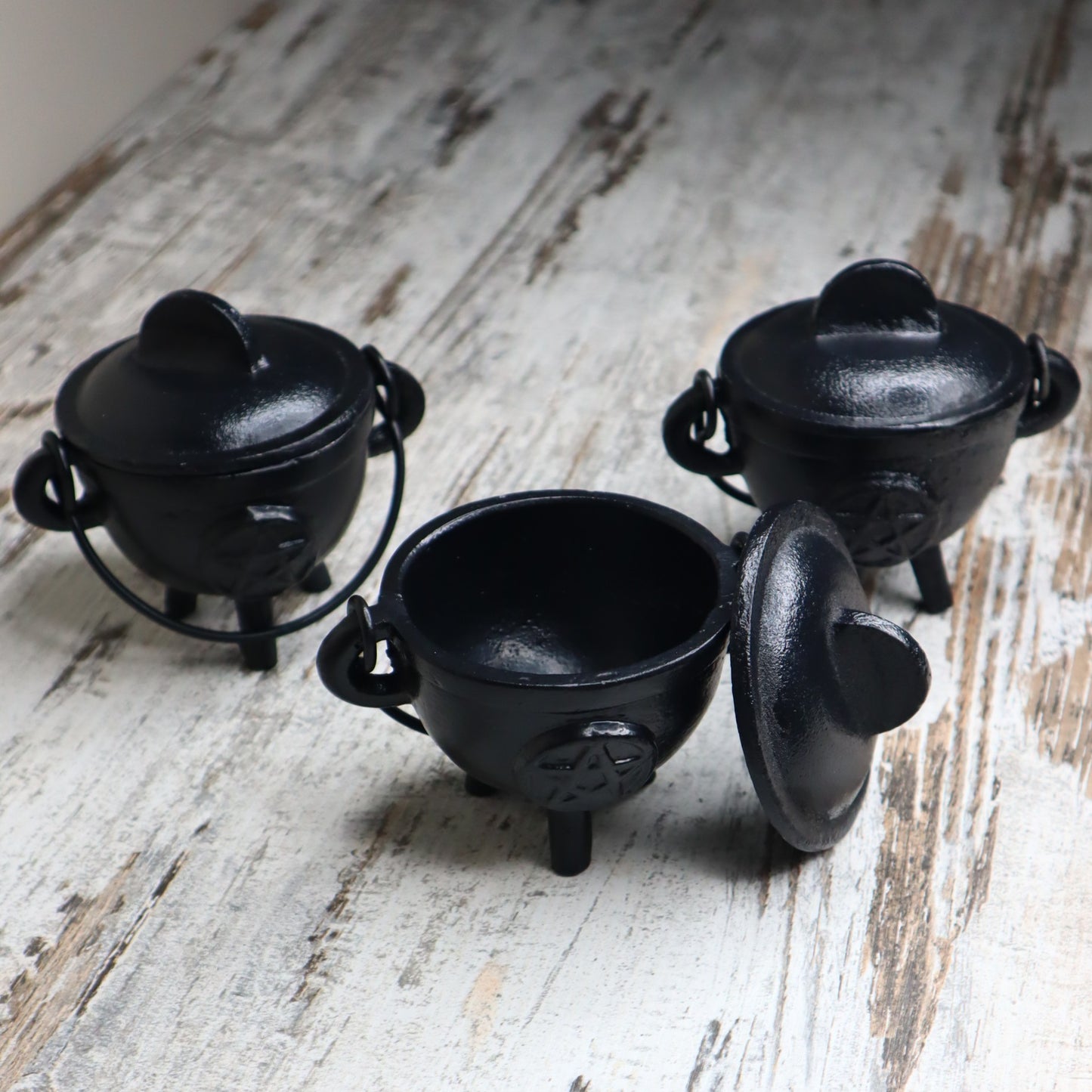 Cast Iron Pentagram Cauldron | Protection, Ritual & Sacred Intention