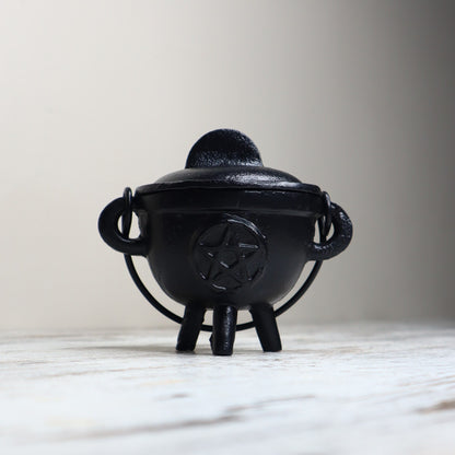 Cast Iron Pentagram Cauldron | Protection, Ritual & Sacred Intention