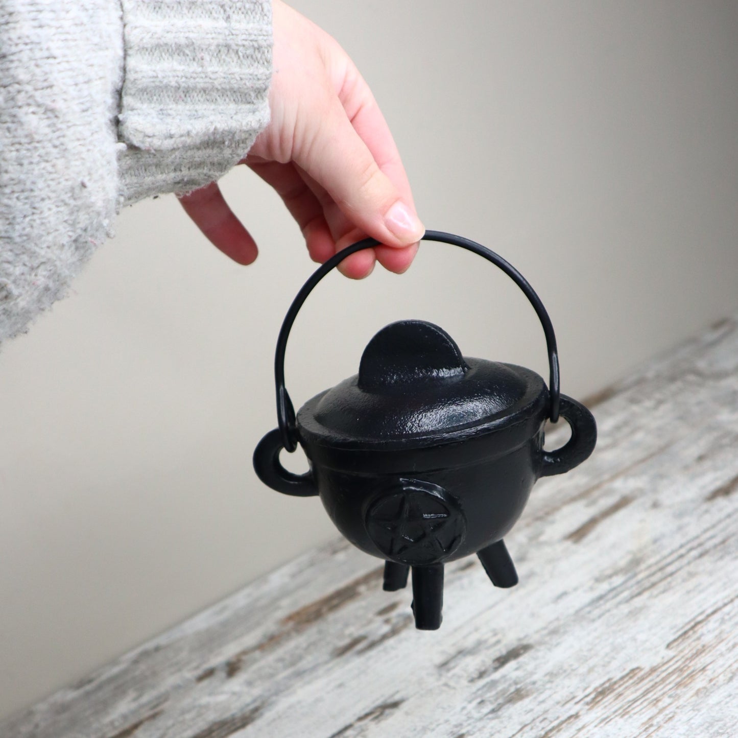 Cast Iron Pentagram Cauldron | Protection, Ritual & Sacred Intention
