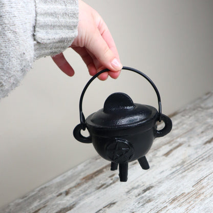 Cast Iron Pentagram Cauldron | Protection, Ritual & Sacred Intention
