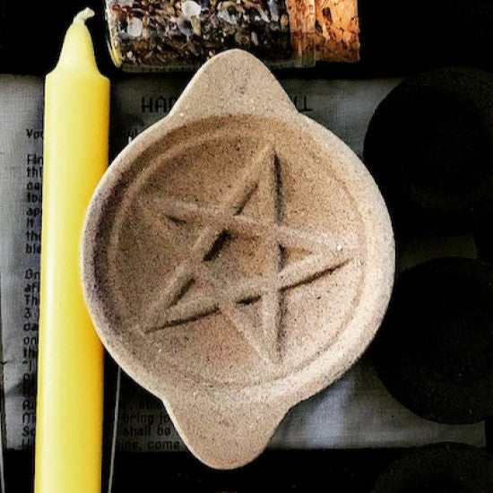 Pentagram Charcoal Burner | Protection, Ritual &amp; Sacred Cleansing