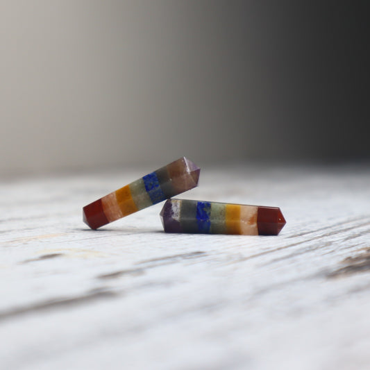 Chakra Bonded Double Terminated Mini Point | Balance, Flow & Energy Alignment