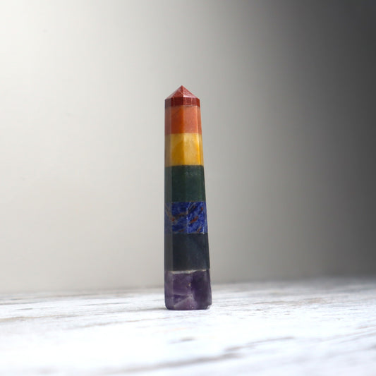 Chakra Bonded Crystal Point | Alignment, Energy Flow & Inner Balance