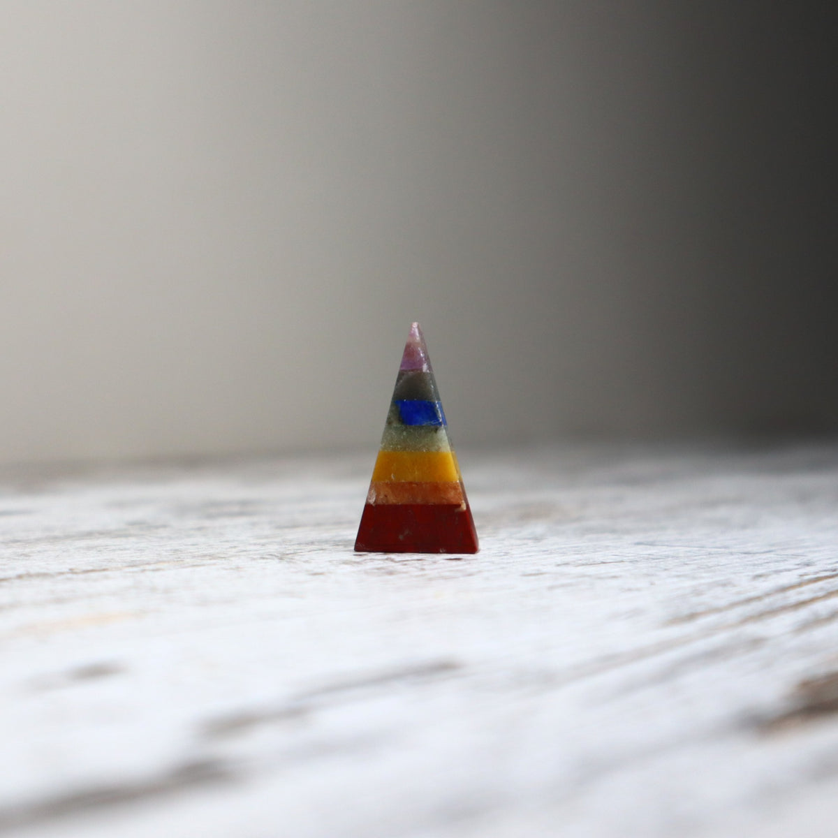 Chakra Bonded Mini Pyramid | Balance, Alignment &amp; Positive Energy