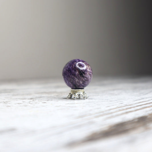 Charoite Mini Sphere | Intuition, Transformation & Soul Alignment