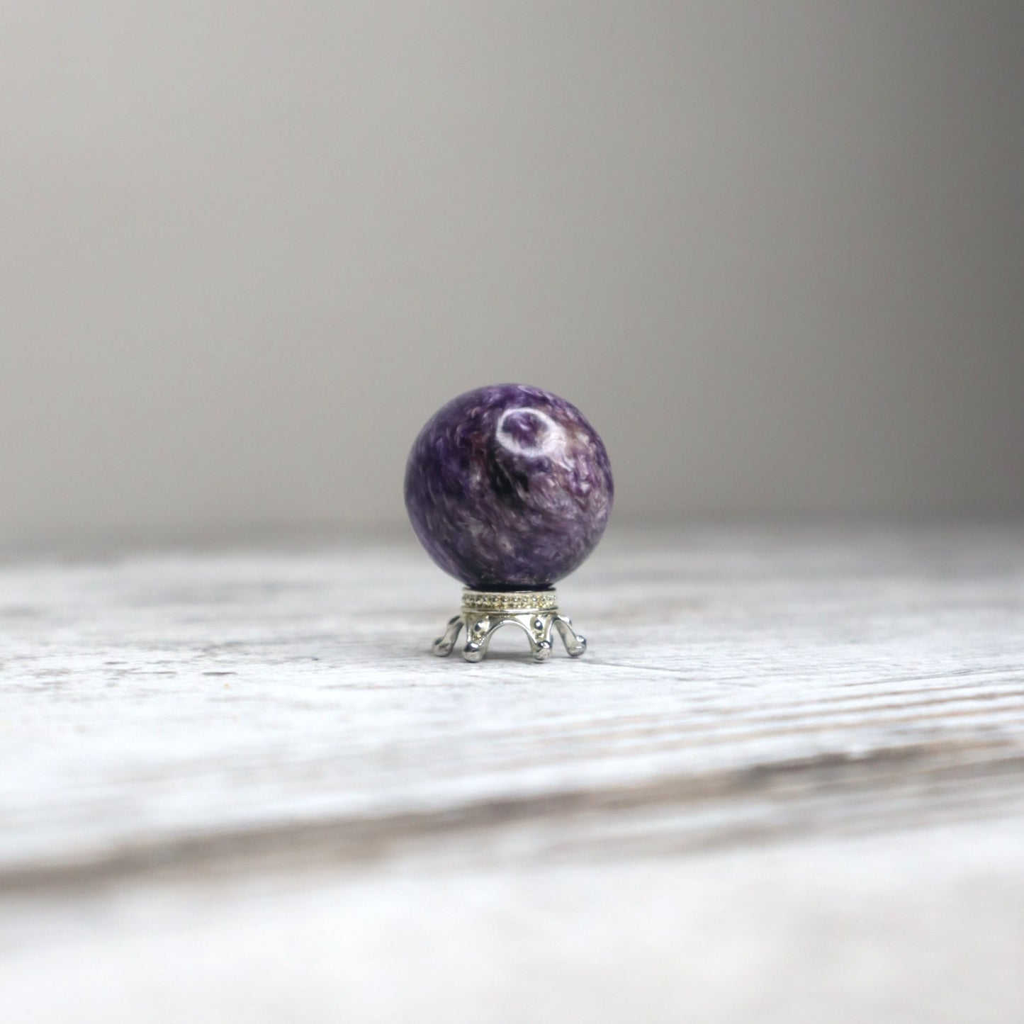 Charoite Mini Sphere | Intuition, Transformation & Soul Alignment