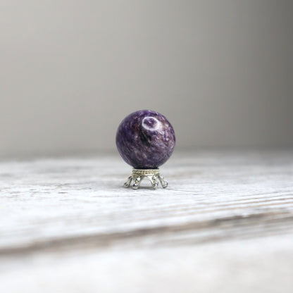 Charoite Mini Sphere | Intuition, Transformation & Soul Alignment