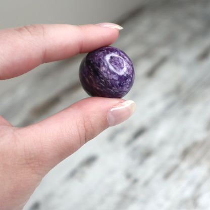 Charoite Mini Sphere | Intuition, Transformation & Soul Alignment