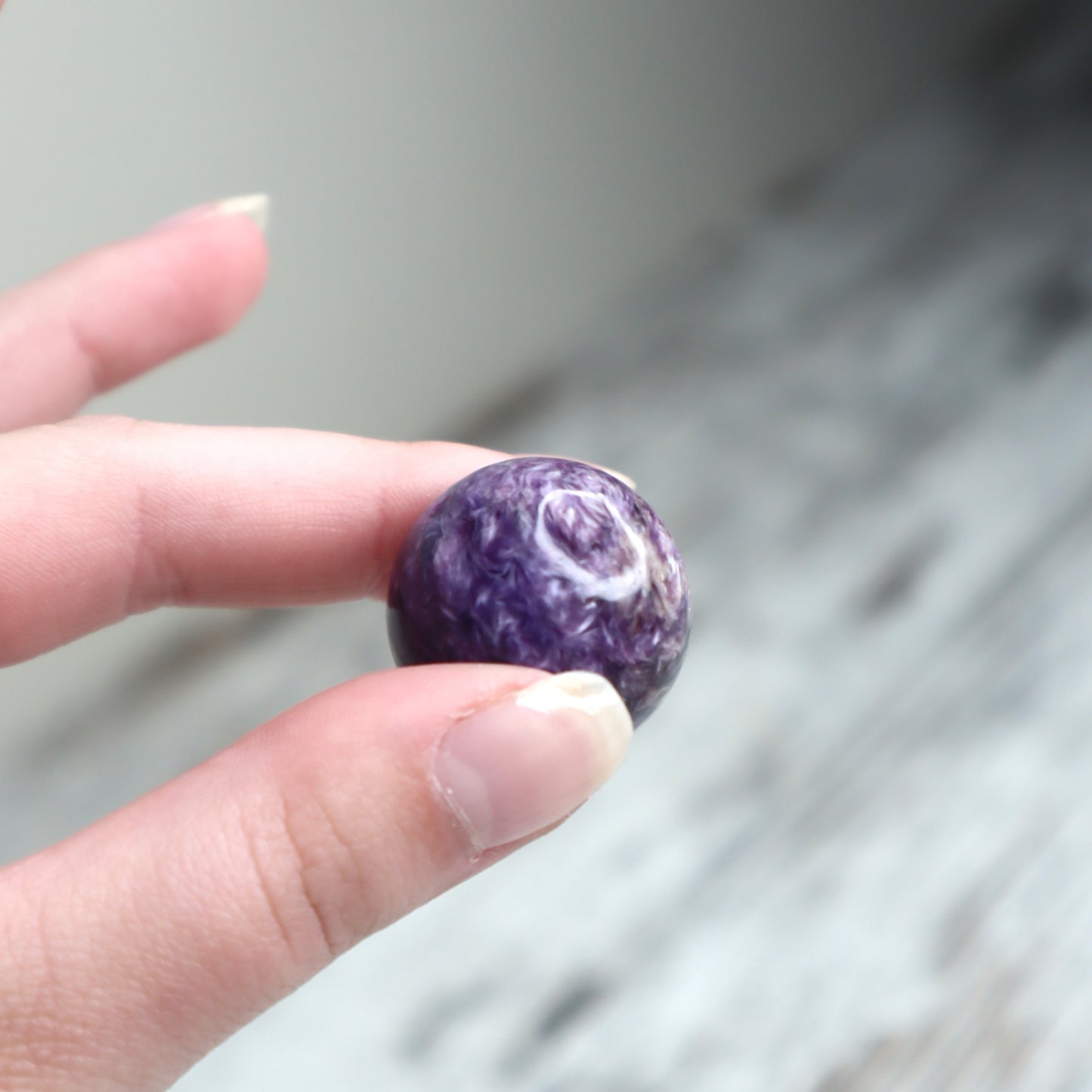 Charoite Mini Sphere | Intuition, Transformation & Soul Alignment