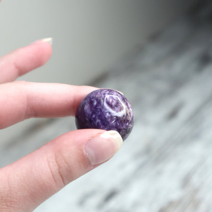 Charoite Mini Sphere | Intuition, Transformation & Soul Alignment