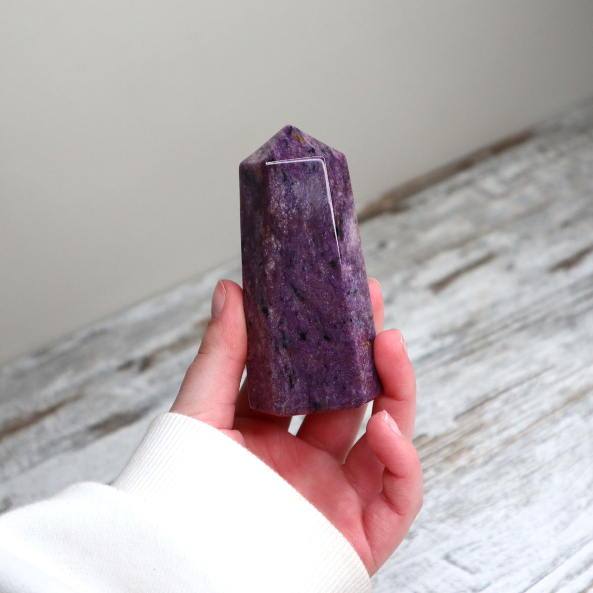 Charoite Tower | Soul Alignment, Spiritual Wisdom &amp; Inner Strength