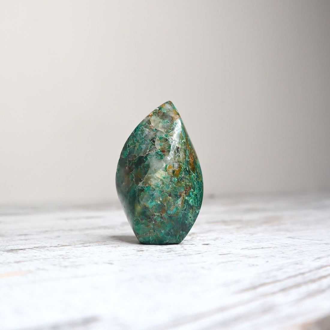 Chrysocolla Mini Flame | Calm Communication, Emotional Balance &amp; Inner Peace