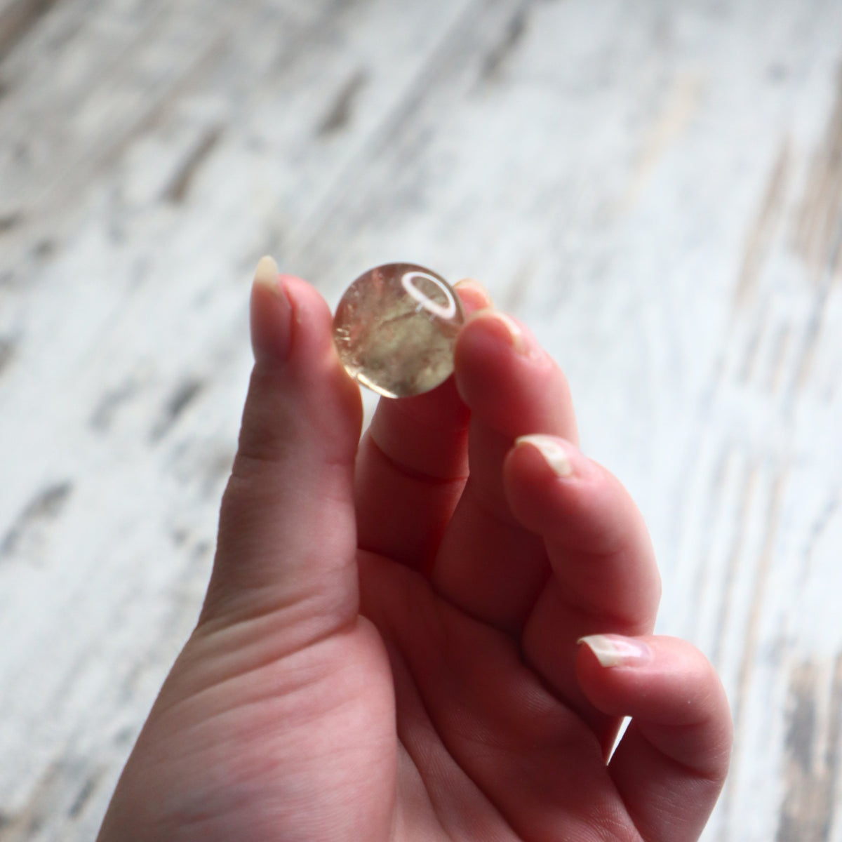Natural Citrine Mini Sphere | Abundance, Clarity &amp; Inner Radiance